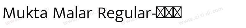 Mukta Malar Regular字体转换